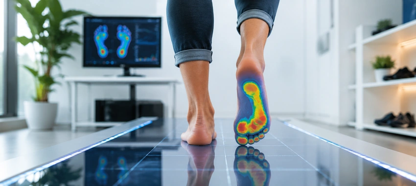 Biomechanical foot pressure analysis during gait assessment