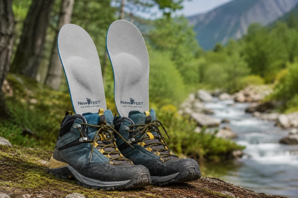Custom orthotic insoles by NewFeet in nature